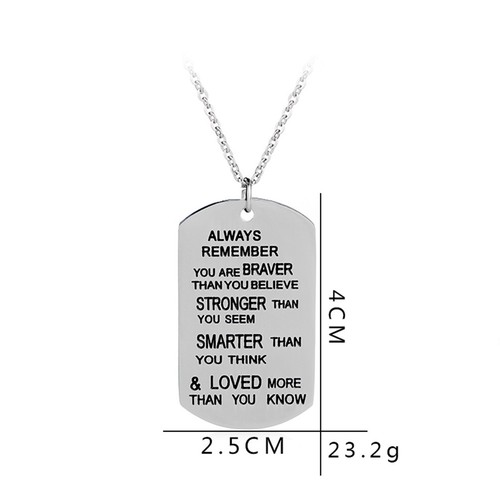 Collana dogtag ciondolo marca - collana,