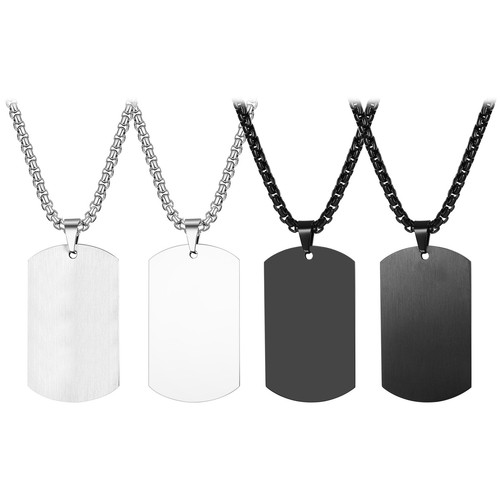Collana con ciondolo - , targhetta
