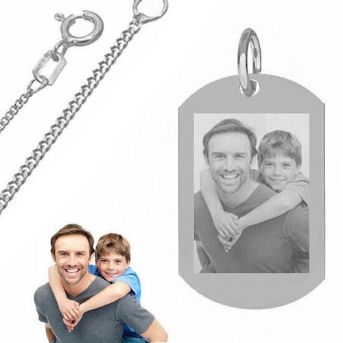 Ciondolo dog tag con - con, incisione