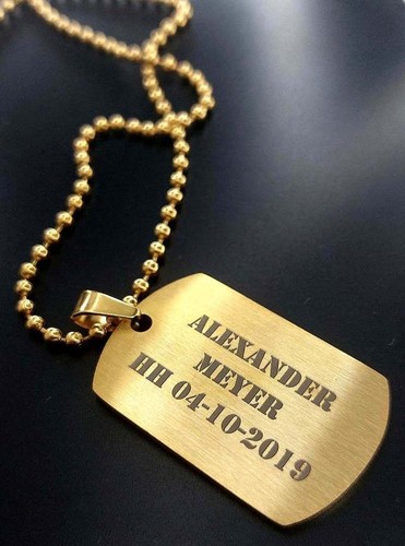 Collana ciondolo army - collana,