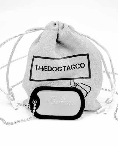 Etichette rilievo dogtag - in,