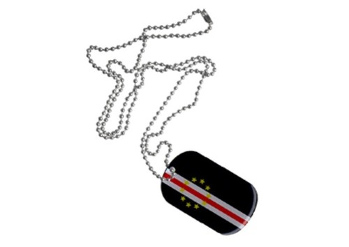 Dog tag fahne - fahne, verde