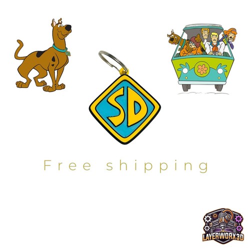 Portachiavi con logo scooby - portachiavi,