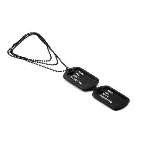 Collana tag cane militare - ,